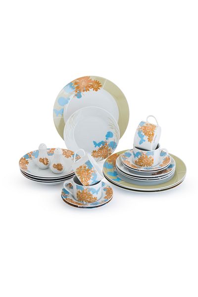 HIC Ceramic Dinner set 22 pieces for 6 persons