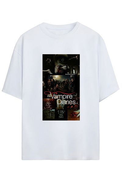 MAGORS THE VAMPIRE DIARIES (ΒΑΜΠΙΡ ΗΜΕΡΟΛΟΓΙΑ) ΣΧΕΔΙΑΣΜΕΝΟ UNISEX OVERSIZE ΒΑΜΒΑΚΙ ΜΠΟΥΜΠΟΥ