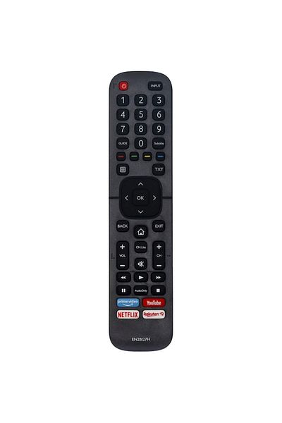 Bogadini Universal Remote Control For Hisense Smart TV En2bi27h Led/lcd, Netflix Compatible, Black