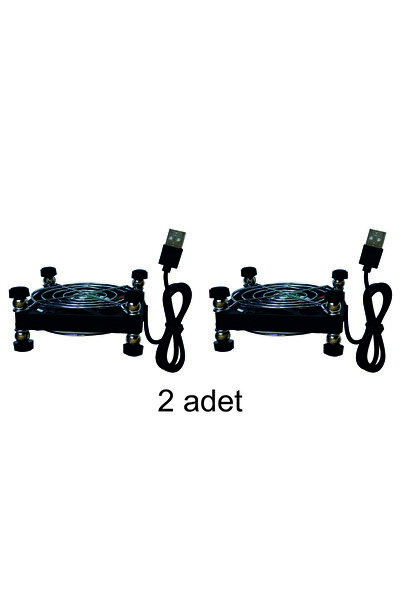 SAKOYA Usb Fan 85x85x40 Ayaklı Telli 2 Adet Laptop, Modem Ve Tv Soğutucu Ball...