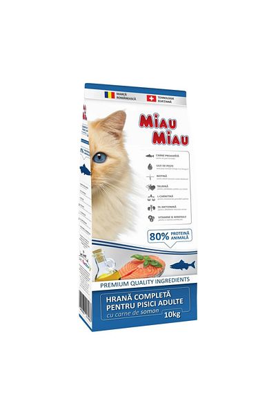 MIAU MIAU Salmon Dry Cat Food 10kg