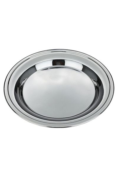 Alsaif Gallery Tabsi Steel Al Saif Gallery, 40 cm, Circular - Silver