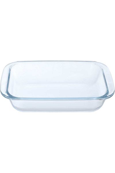 Alsaif Gallery Glass Oven Tray, 0.7 Liters, Rectangular - Transparent
