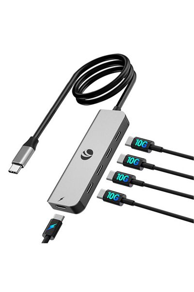 VCOM Type-C to 4-Usb-C (10Gbps)+Pd 3.0 100W Multiplexer