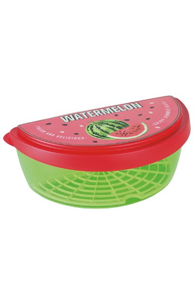 Snips Lightweight Dishwasher Safe BPA Free Plastic Watermelon Saver Green and Red 3 Liter