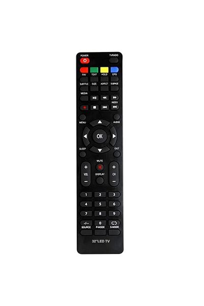 Bogadini Universal Remote Control Compatible with Allview 32htc5000h LED TV, Black