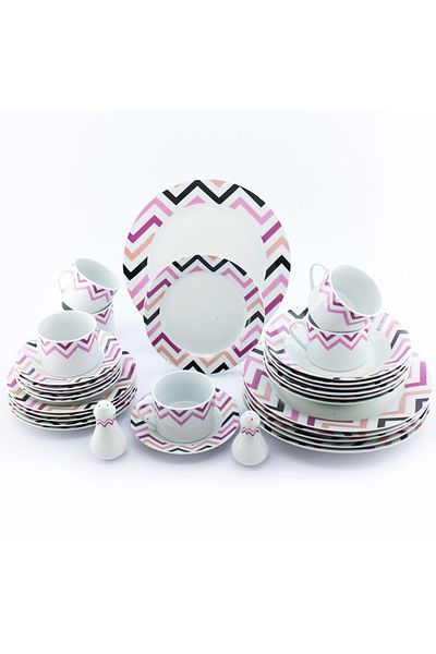 HIC Ceramic Dinner set 32 pieces for 6 persons
