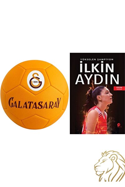 Galatasaray LİSANSLI GALATASARAY PREMIUM FUTBOL TOPU + İLKİN AYDIN KİTABI HED...