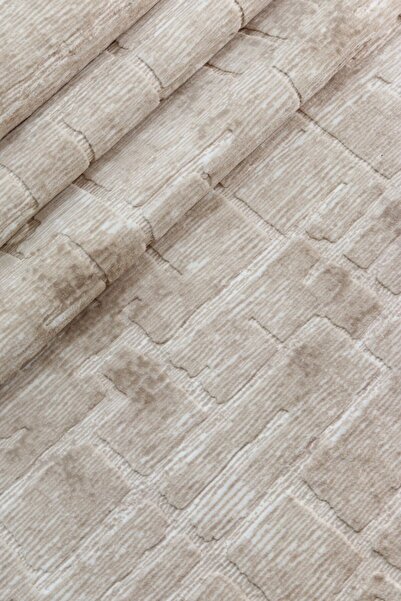 melian Aksu Stand Non-Slip Base Cutting Embossed Living Room Corridor Kitchen Washable Condition Beige