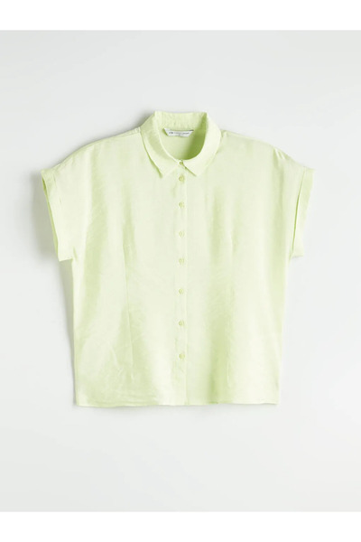 LC Waikiki Lcwaikiki Classic Sari Modal Blended Women's Shirt