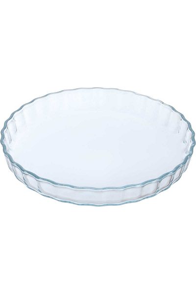 Alsaif Gallery Glass Oven Tray, 2 Liters, Round - Transparent