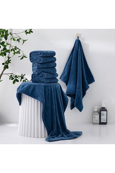 REEFI Modern Country Face Towel - Blue (40*75 cm)