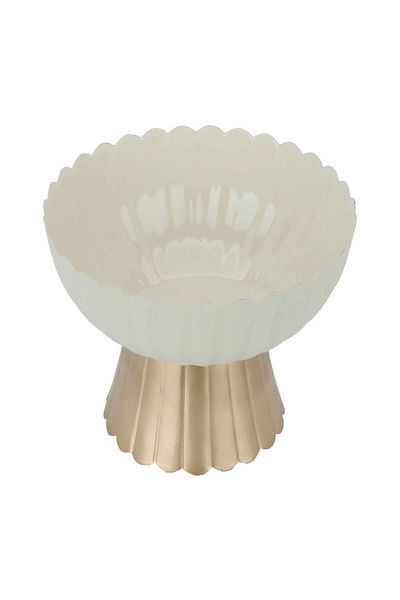 Alsaif Gallery Serving Stand Steel Al Saif Gallery, 15×15×13 cm, Round, Base - Gold