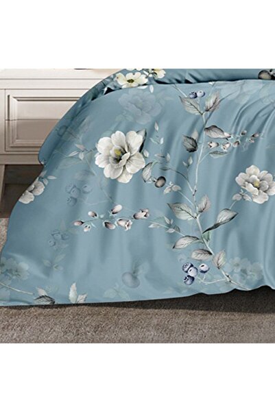 Favourite Vivert Blue Multicolor Pattern Duvet Set Single, Double 4 Piece Set
