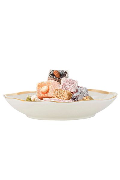 Alsaif Gallery Porcelain Serving Plate Alsaif Gallery, 10 inches - White