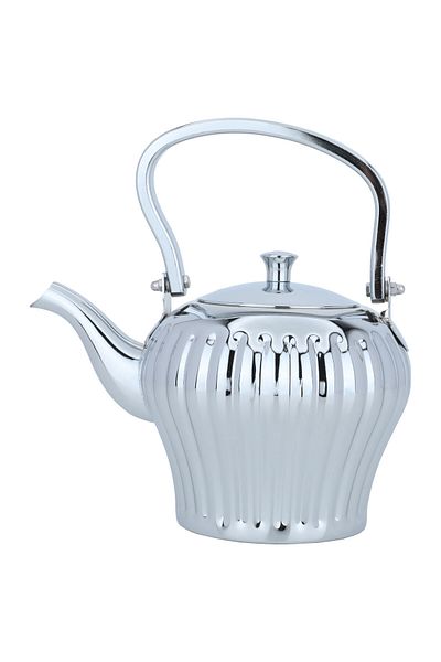 Alsaif Gallery Tuwaiq Steel Coffee Pot Alsaif Gallery, 1.6 Liter - Silver