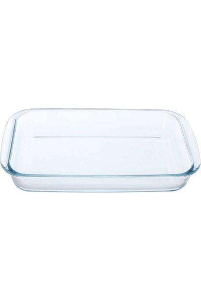 Alsaif Gallery Max Glass Oven Tray, Alsaif Gallery, 2.2 Liter, Rectangular - Transparent