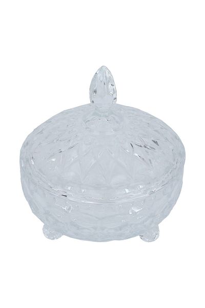 Alsaif Gallery Sugar Bowl Alsaif Gallery, 16×18.5 cm, Circular - Transparent