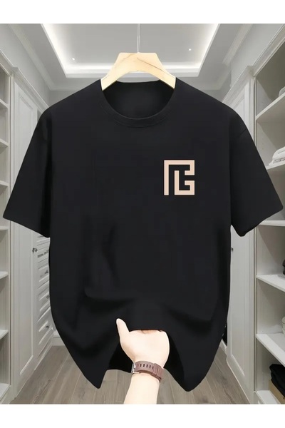 PERISENSE تي شيرت للجنسين للنساء/الرجال مطبوع عليه رقبة دائرية وأكمام قصيرة م...