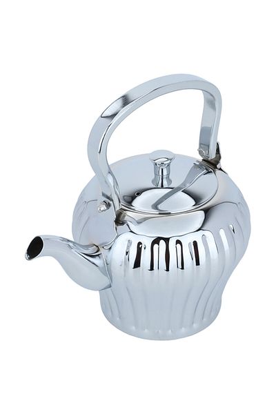 Alsaif Gallery Tuwaiq Steel Coffee Pot Alsaif Gallery, 1.6 Liter - Silver
