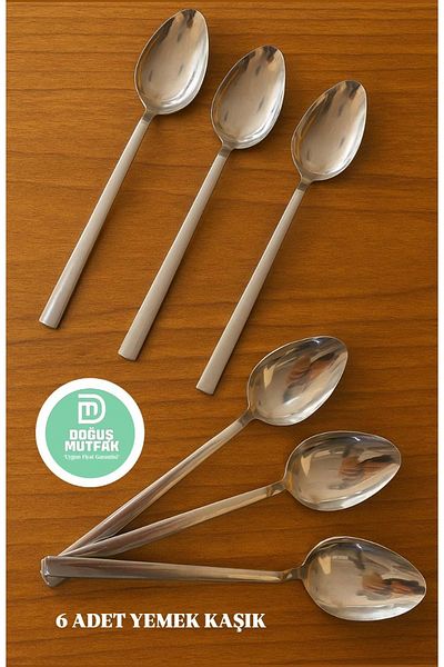 Doğuş Mutfak Dining Spoon 6 Li 2 ml Stainless Steel Chopstick Model