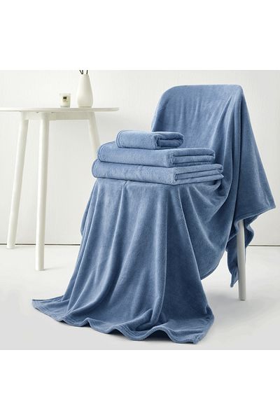 REEFI Modern Rustic Face Towel - Petrol Blue (40*75 cm)