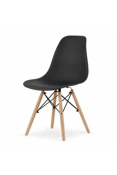 OEM Scaun Acerenza, Stil Scandinav cu Picioare din Lemn de Fag, Sezut PP, Maxim 120 Kg