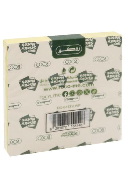 Roco Item 1 of 3 Item 1 of 3 Lined Self Stick Notes 75 X 75 mm100 NotesYellow