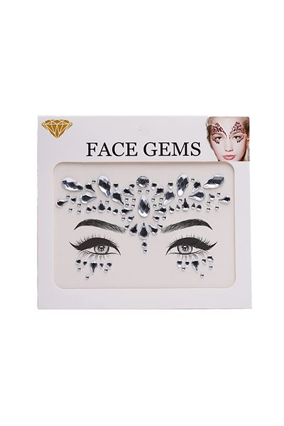 None Shiny Crystal Face and Body Gems - Crystal Rhinestones