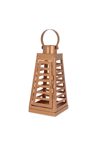Celia Elegant and Modern Design Pyramid Shaped Sturdy Metal Lantern