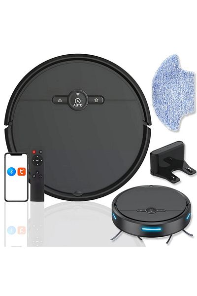 AcronicPro Aspirator Robot AcronicPro® SmartClean, Autoincarcare, Control WiFi, Senzori Anti-cadere, Negru