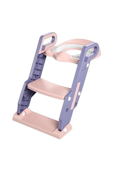 rexa Fold-able Kids Potty Training Ladder with Splash Guard & Soft PVC Cushion Seat