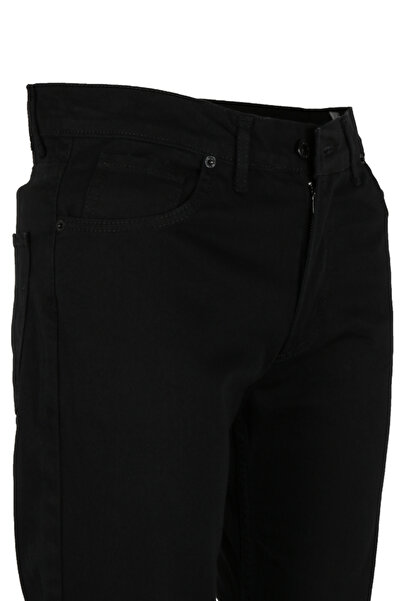 Modarar Men's Black Denim Pants Regular Cut Lycra Rar01335