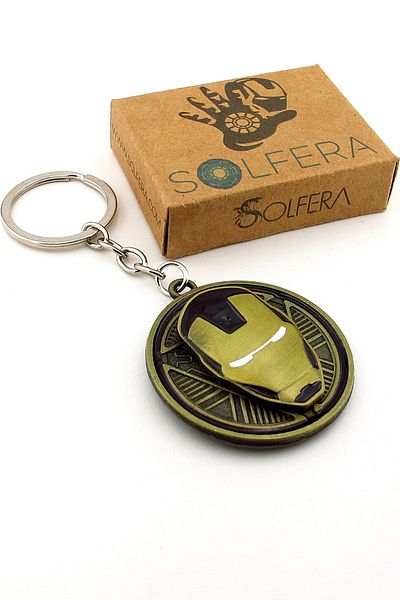 Solfera Iron Man Iron Man Comicman Rotating Metal Keychain Kc366