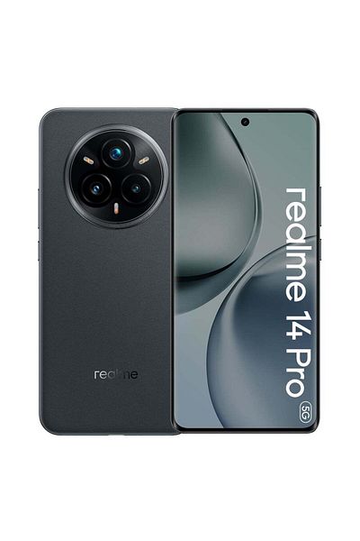 realme هاتف 14 برو AI ثنائي الشريحة رمادي suede 12GB RAM 256GB 5G - إصدار الشرق الأوسط