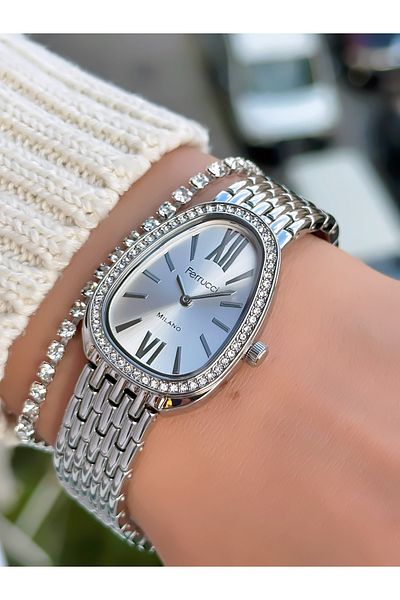 Ferrucci Steel Cord Snake Model Women's Watch 3 Atm Waterproof 2 Years Mechanism Warranty