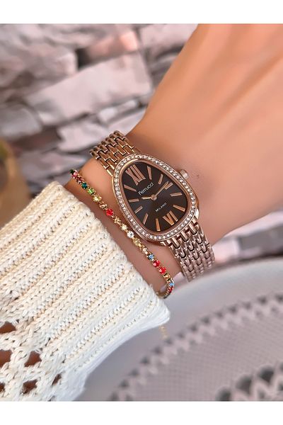 Ferrucci Steel Cord Snake Model Women's Watch 3 Atm Waterproof 2 Years Mechanism Warranty
