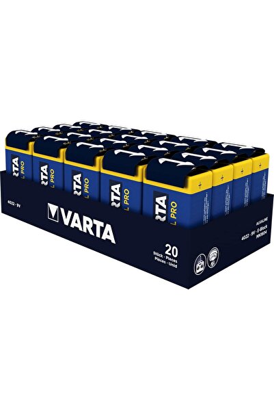 Varta Σετ 20 μπαταριών 9v βιομηχανικές 4022 Lr61, αλκαλικές,