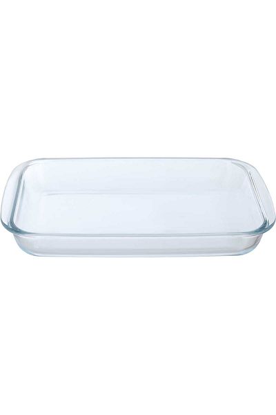 Alsaif Gallery Glass Baking Dish, 2.9 cm, Rectangular - Transparent