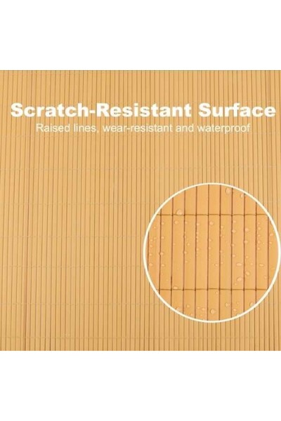 Mercaton Διακοσμητική οθόνη PVC, απομίμηση μπαμπού, οριοθέτηση εξωτερικού χώρου, ανθεκτικό στην υπεριώδη ακτινοβολία