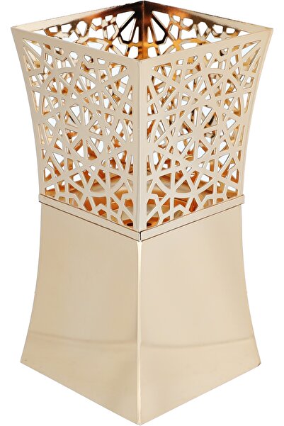 Generic طقم مبخرة من الفولاذ مع قاعدة وعلبة بخور من سيف جاليري، 10×10×20 سم -...