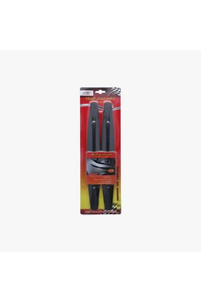 AUTOSMART 2-Piece Durable Sturdy Car Door Edge Protector Set Black