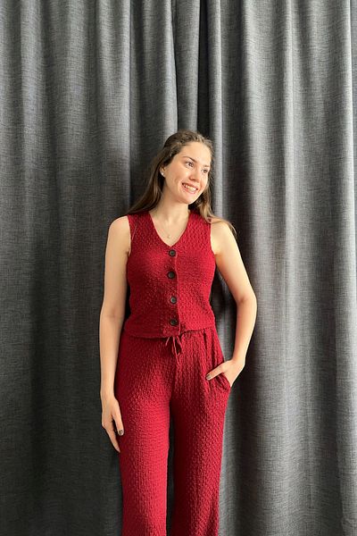 Sorridi Vest Seersucker 2 Piece Set