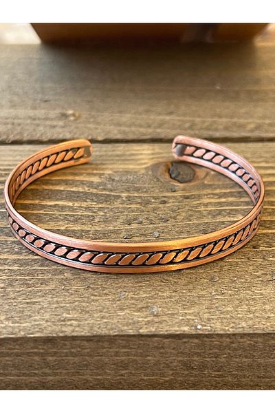 Rupen Kraft Pure Copper Bracelet Barley Model Copper Handcuff Bracelet