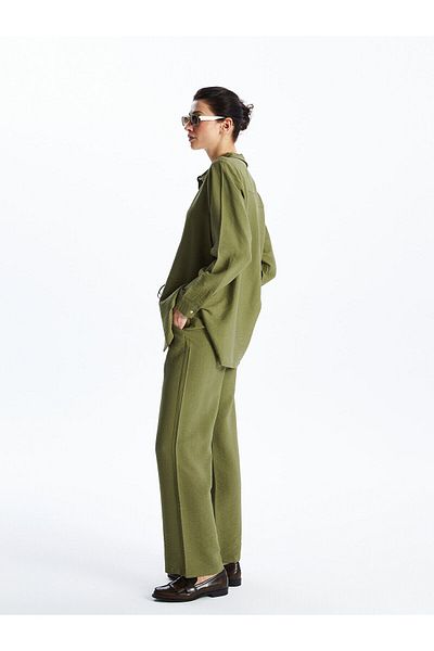 LC Waikiki Comfortable Fit Straight Wide Leg Women's Trousers