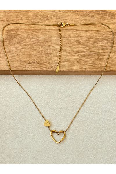 Rupen Kraft 316 L Surgical Steel S Letter Steel Necklace Stainless No Tarnish