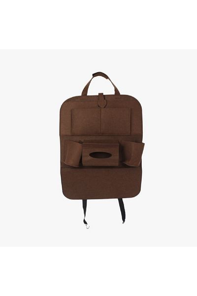 Wagan Car Back Seat Organizer Brown