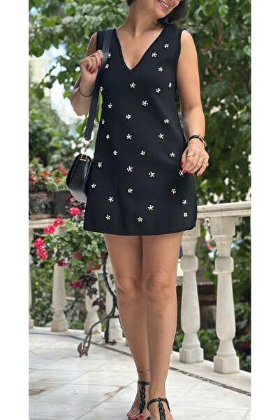 LaSorella Butik KADIN SİYAH MİNİ ELBİSE