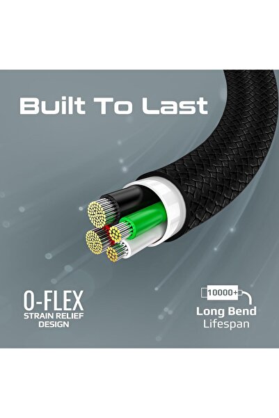 Promate USB-C Cable 200cm, 60W Power Delivery, 480Mbps, Silicone Anti-Tangle, XCord-CC Black