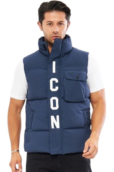 Star Fashion Men's thick vest with front pocket and side closure, multiple compartments